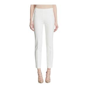 Akris Punto Franca Techno Cotton Blend Cream Ankle Pants Size 10